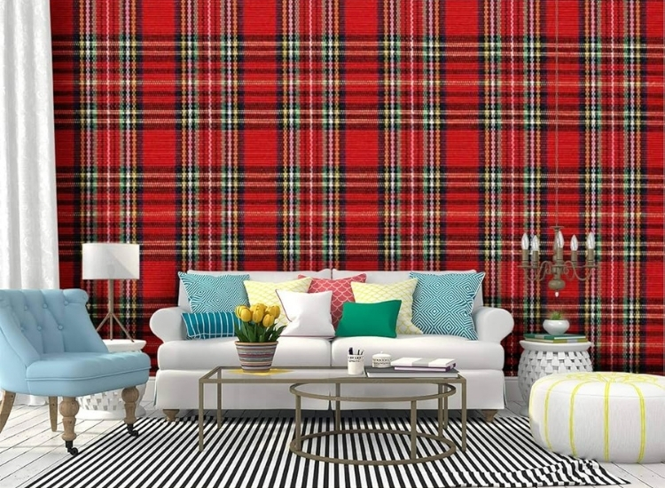 14. Gingham patterns wallpaper
