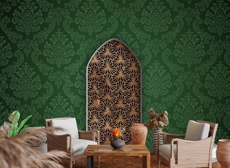 2. Damask Pattern wallpaper