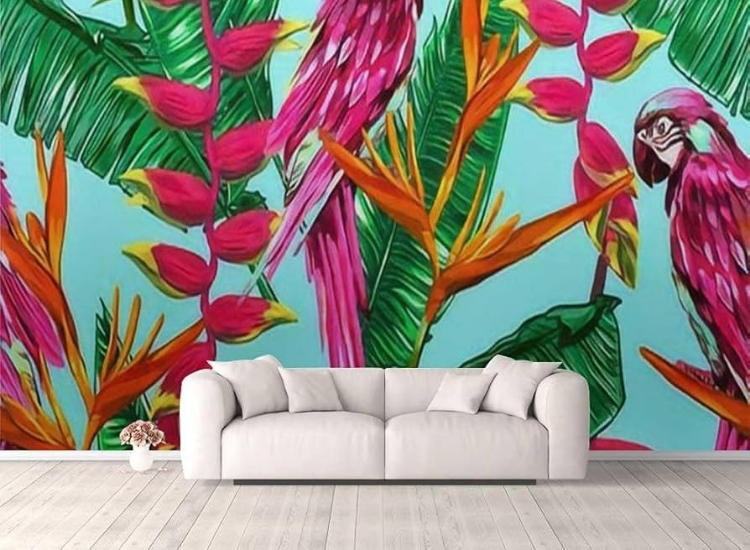23. Tropical Wallpaper with leaves