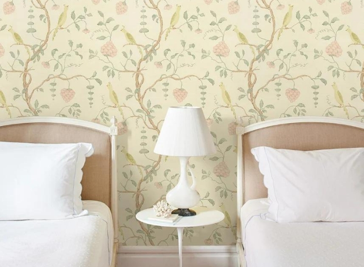 Jute finished wallpaper
