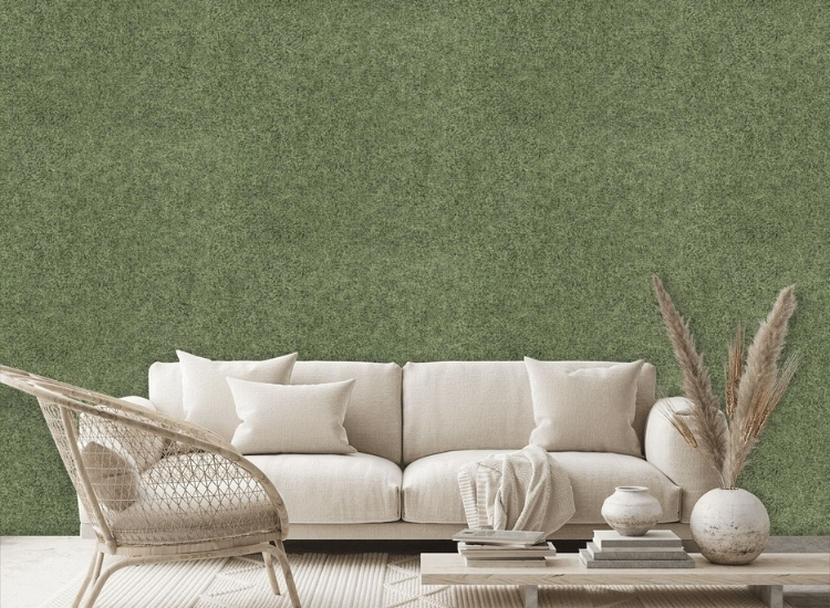 Grass finish wallpaper