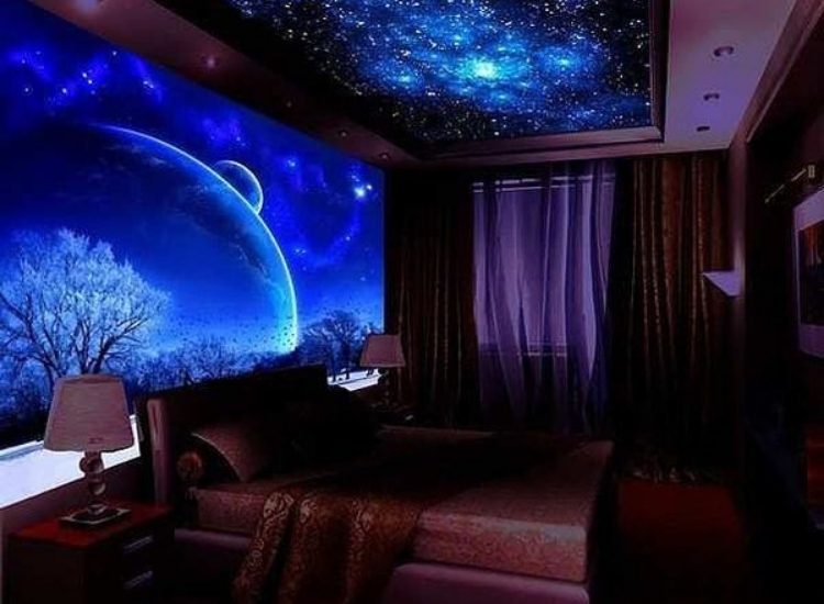 Glow in dark wallpaper