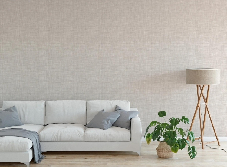 Linen and canvas wallpaper