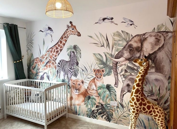 Zoo theme wallpaper design