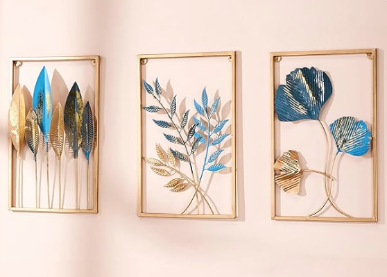 Solimo Metal Leaf Wall Hanging