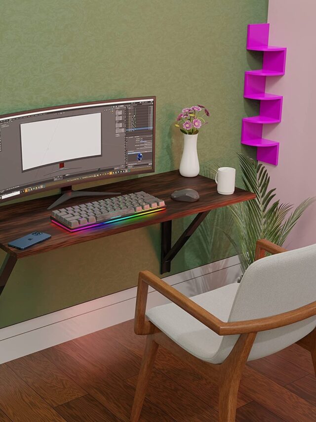 Customization Options Wall Mounted Study Table