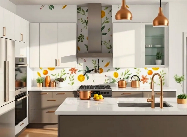 Waterproof Kitchen Wallpapers