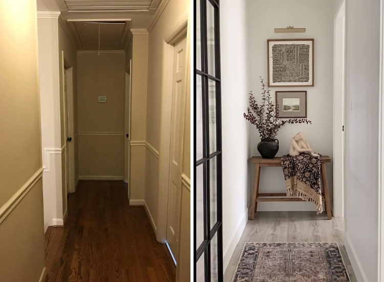 Small hallway has limited space offering low movement