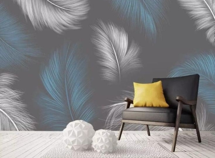 "Opt for non-woven living room wallpaper for easy maintenance and durability, creating stylish wallpaper for living room with effortless decor ideas."