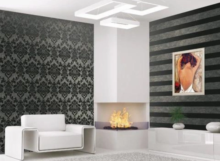 "Achieve luxe sophistication with living room wallpaper design, featuring elegant wallpaper for living room to elevate your decor ideas with refined style."