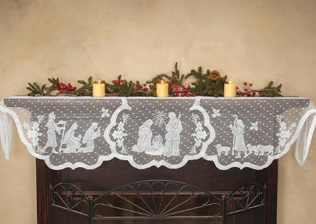 Christmas Fireplace Scarf