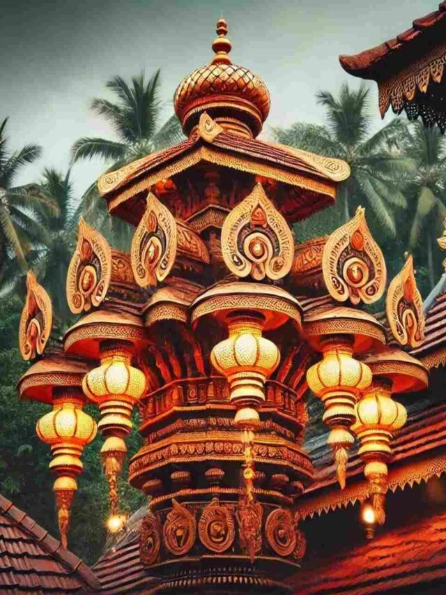Lamp Towers in Kerala Temple Architecture