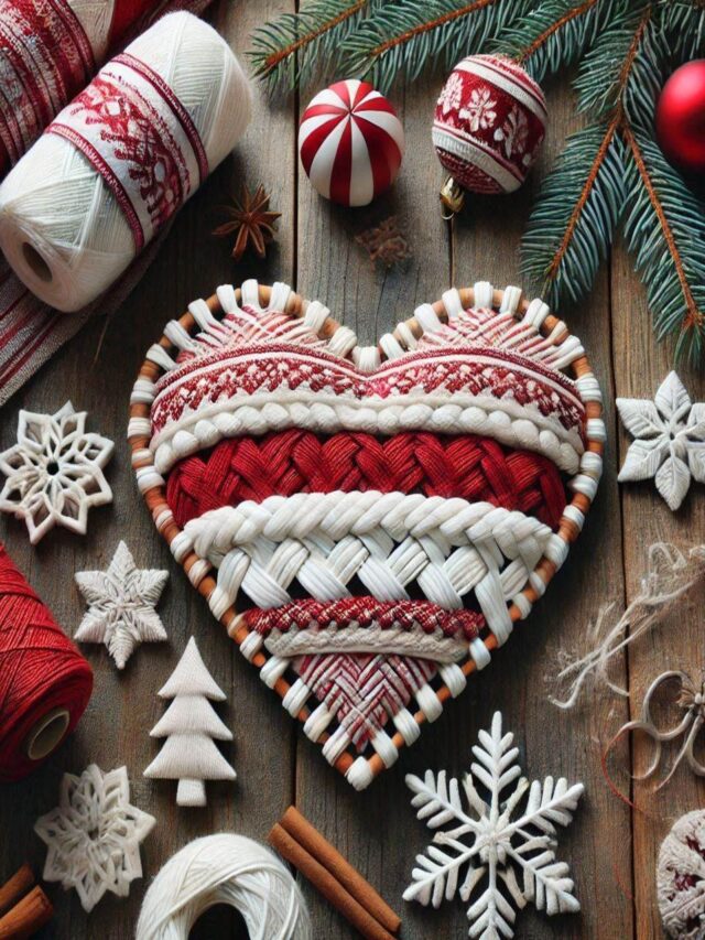 Woven Hearts DIY Scandinavian Decor