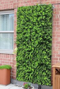 SUPER MARCHE Artificial Garden Wall Mats with Leaves for Vertical, Home Decor, Garden