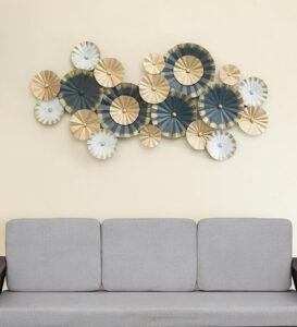 vedas Multicolour Iron Mora Wall Decor ative Hanging & Mounted Art