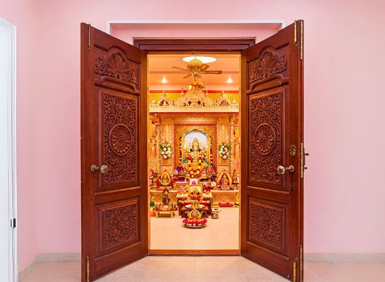 Double Doors For Home Pooja Room.