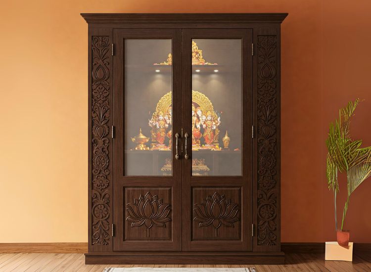 1. Pooja Unit Door Design