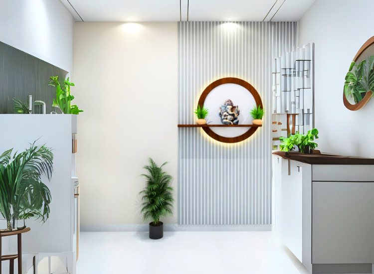 11. Floating Shelf With Hidden Lighting