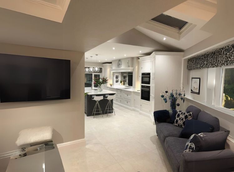 14. Botticino Marble Floor Design