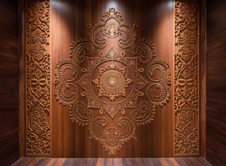 15. WPC Panel Using CNC with detailed carving