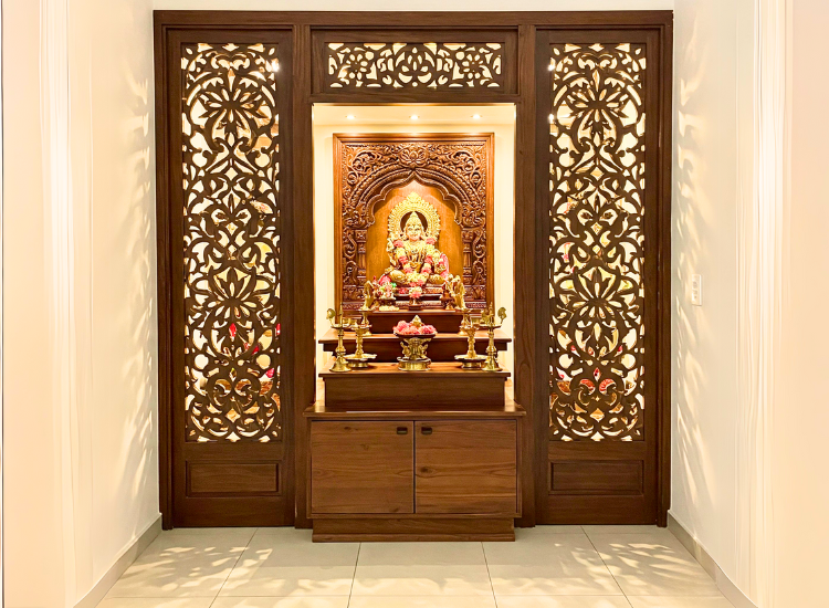 16. Partition Mandir With Jaali 1