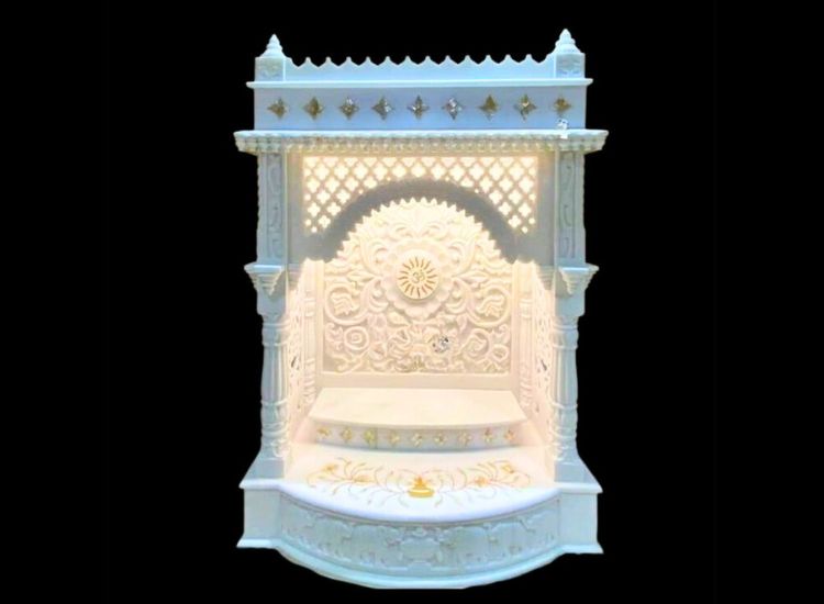 16. South Indian Temple inspired Marble Design