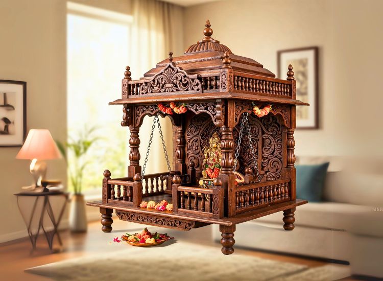 18. Jhola Style Mandir