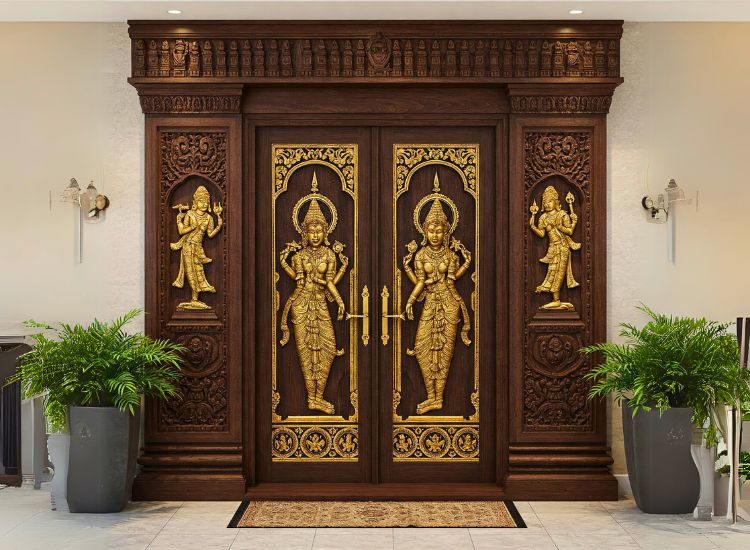 2. Temple Door Designs