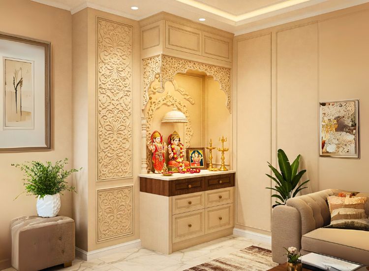 20. Tucked In Alcove Pooja Unit