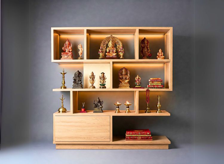 Open Self Pooja Unit Design.