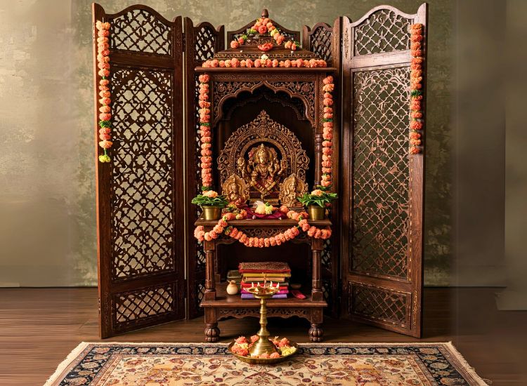 Partition Pooja Unit Design.
