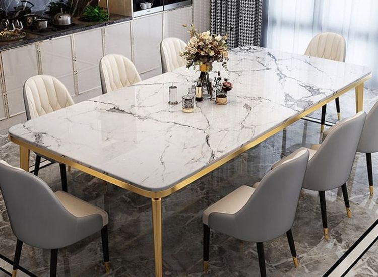 29. Italian Marble Top Dining Table