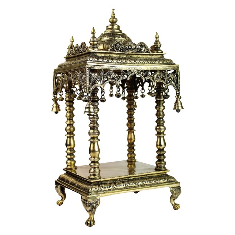 Kartique 21-Inch Solid Brass Temple for Home