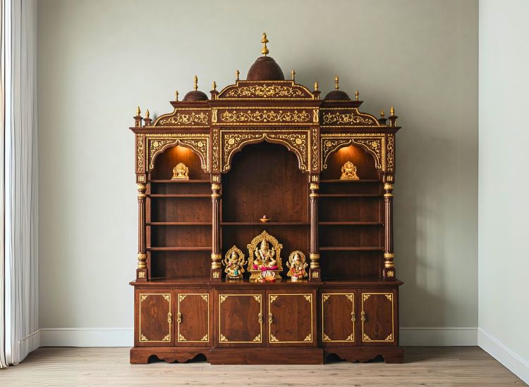 4. Mandir Style Pooja Unit