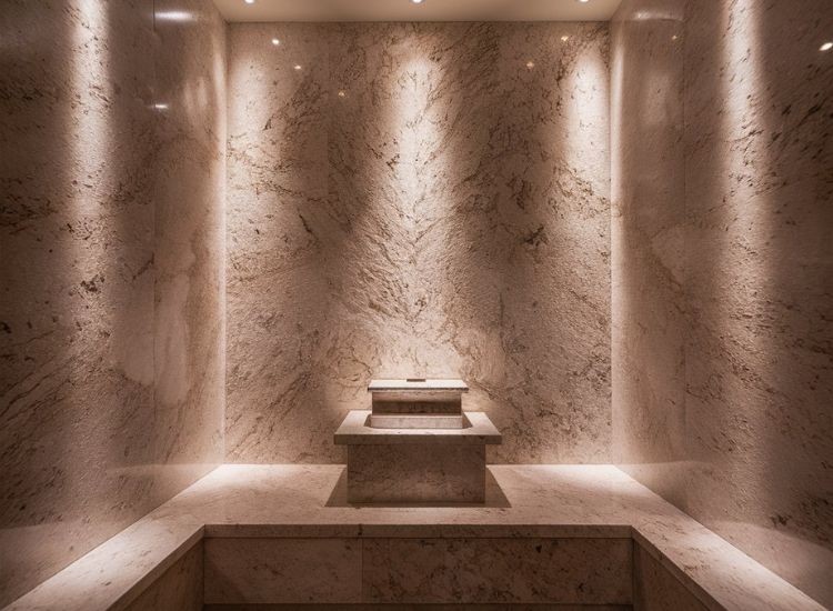 41. Granite Pooja unit pack panel design