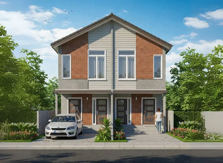5. budget friendly duplex house
