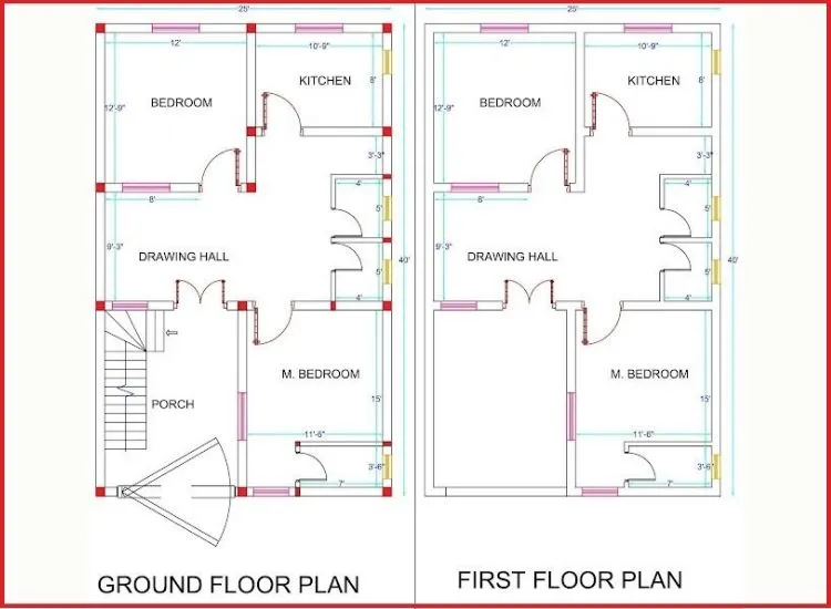 Explore 2BHK house plans for 500-1000 sq ft plots, offering smart layouts, efficient space use, and modern design for comfortable living.