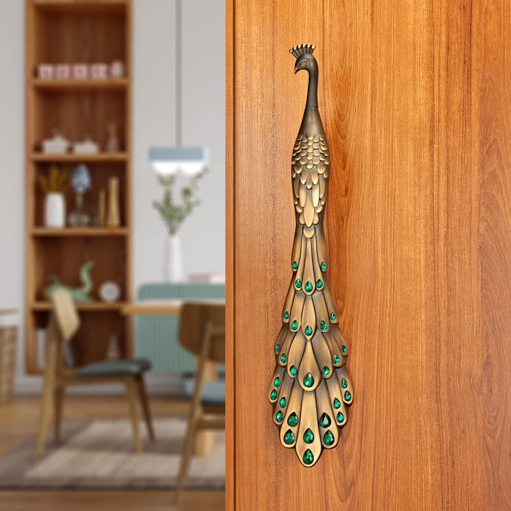 LAPO Peacock Door Handles for Main Door, Wooden & Glass Door
