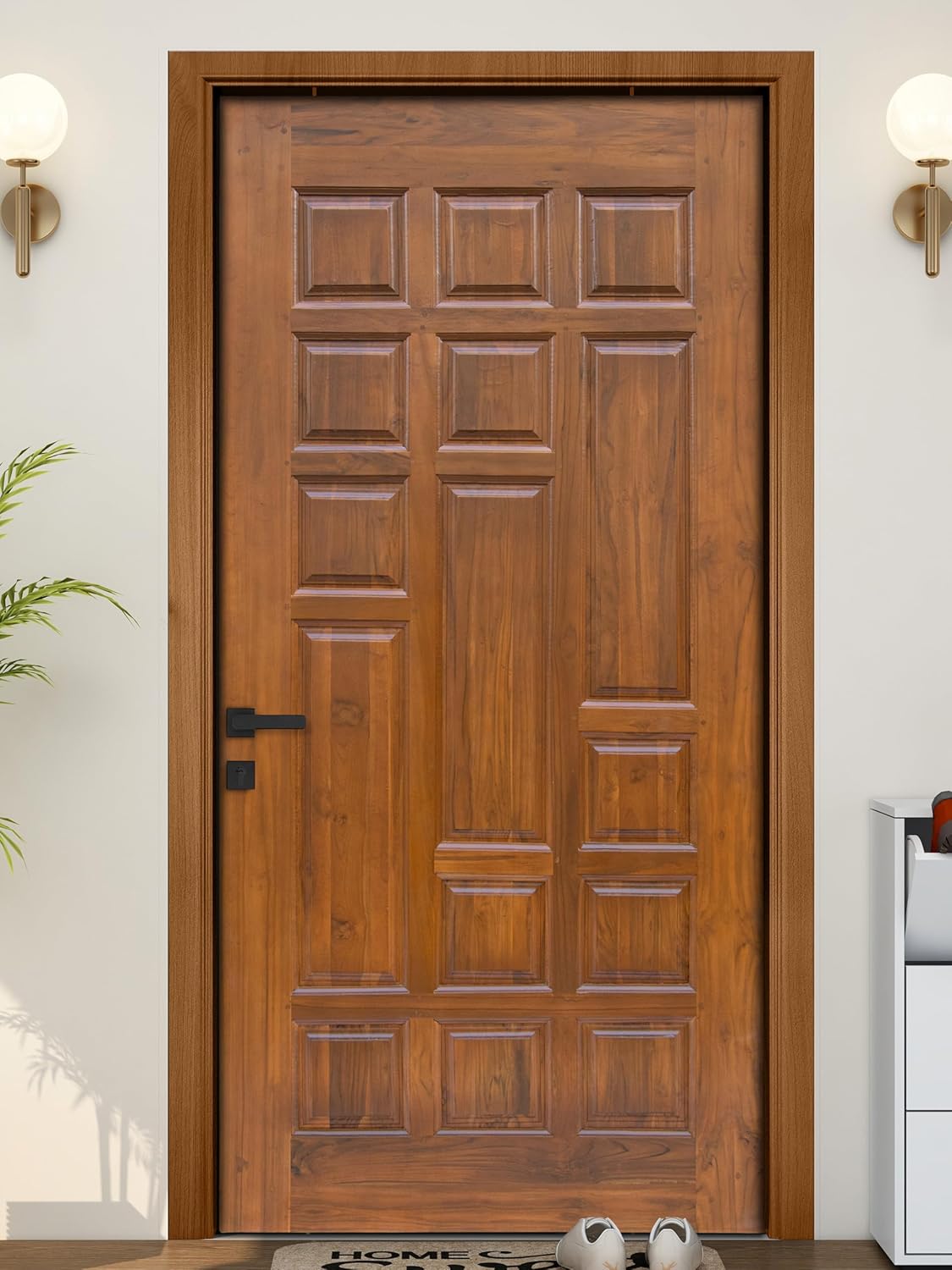 Plantex Teakwood Door for Main Door/3D Carved Door