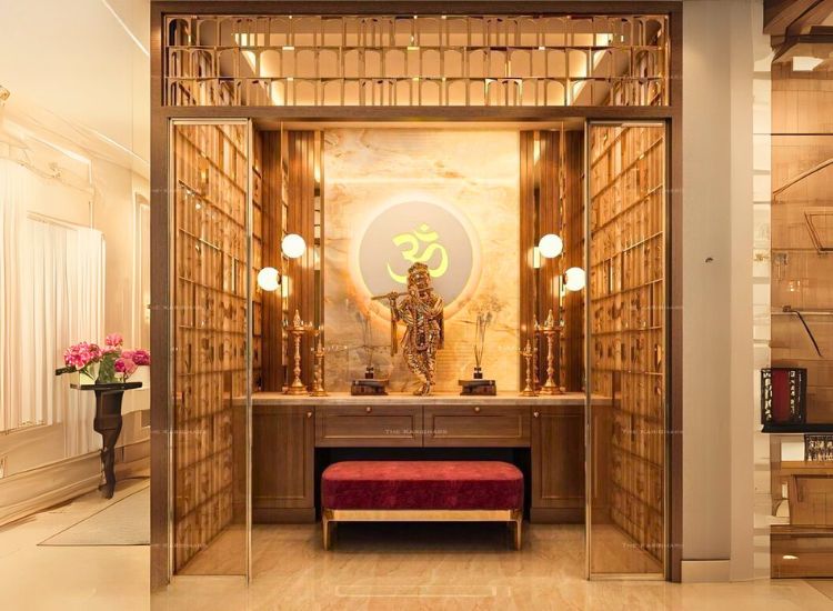 High Tech Modern Pooja Space
