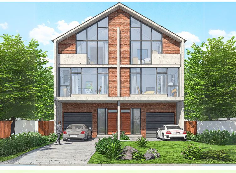 Modern Duplex House Design 3