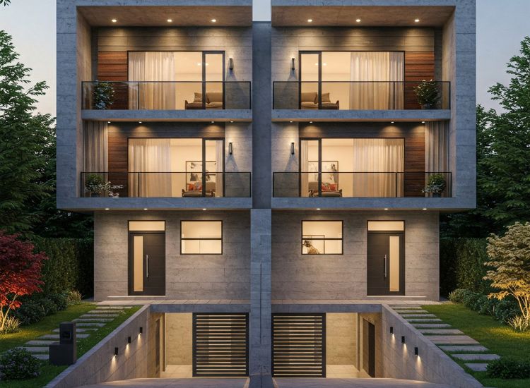 Modern Duplex House Design