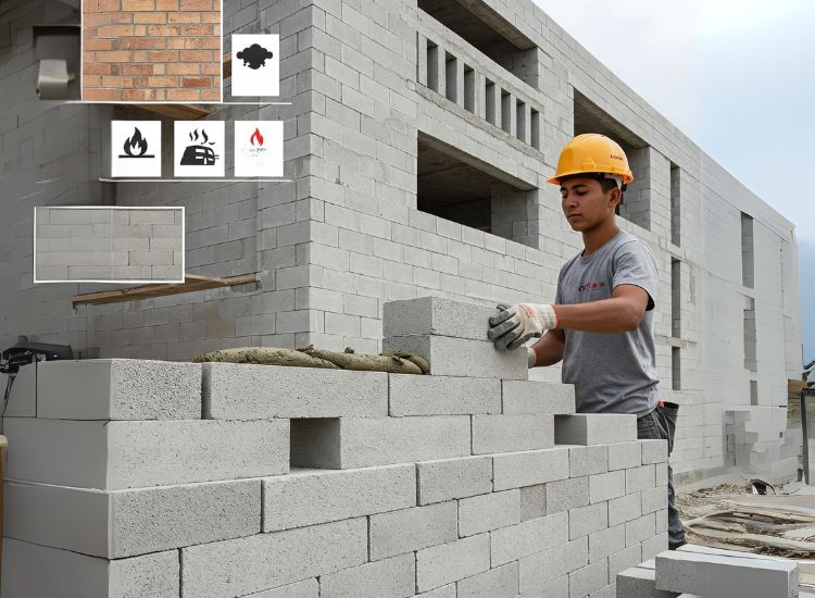 Smooth, well-finished sand-lime bricks offering excellent load-bearing capacity, ideal for strong and durable masonry work.