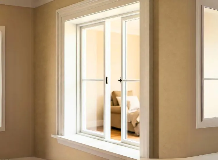 Elegant home with double-hung window designs, offering a blend of style and functionality for improved ventilation and aesthetic appeal.