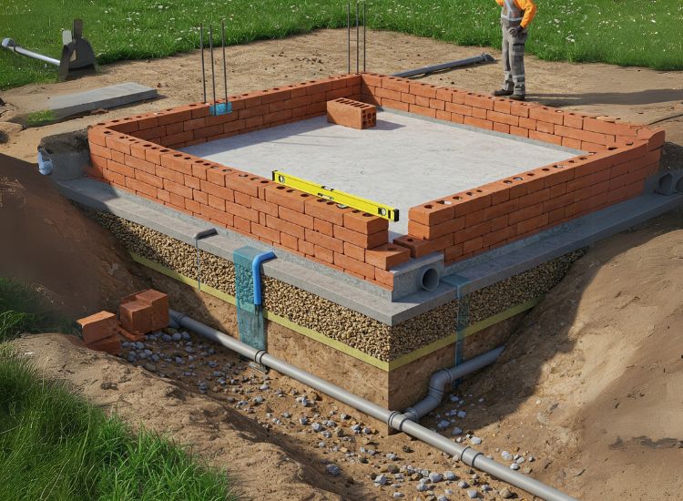 Building a solid foundation with quality masonry work, ensuring structural stability and durability for long-lasting construction.