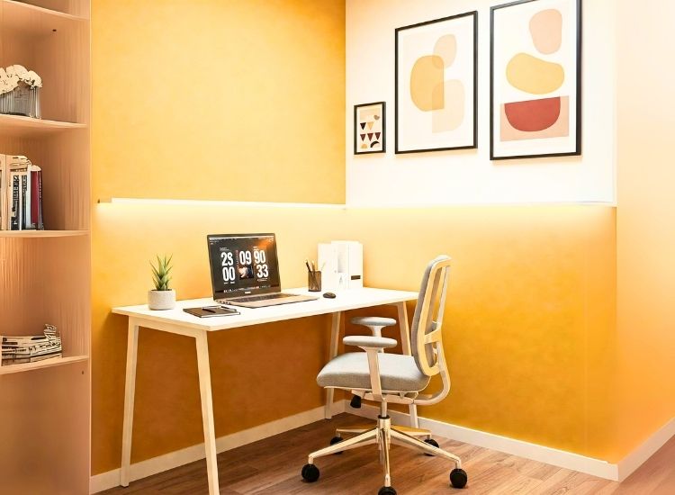 16.2. Neutral Tones And Bold Wall Accents