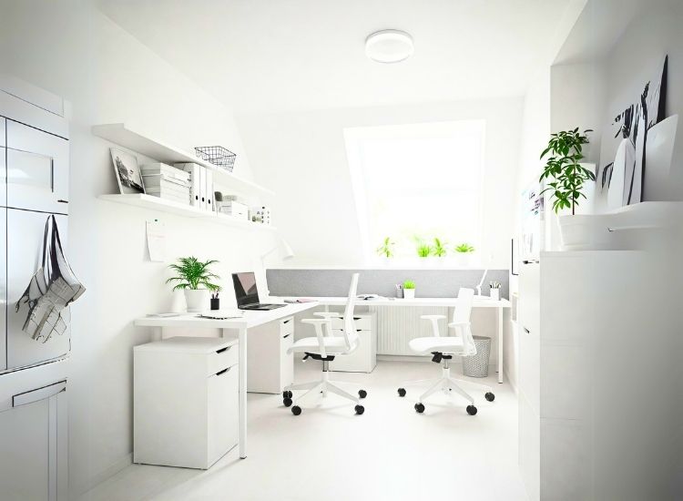 17.1. White Ceiling Light