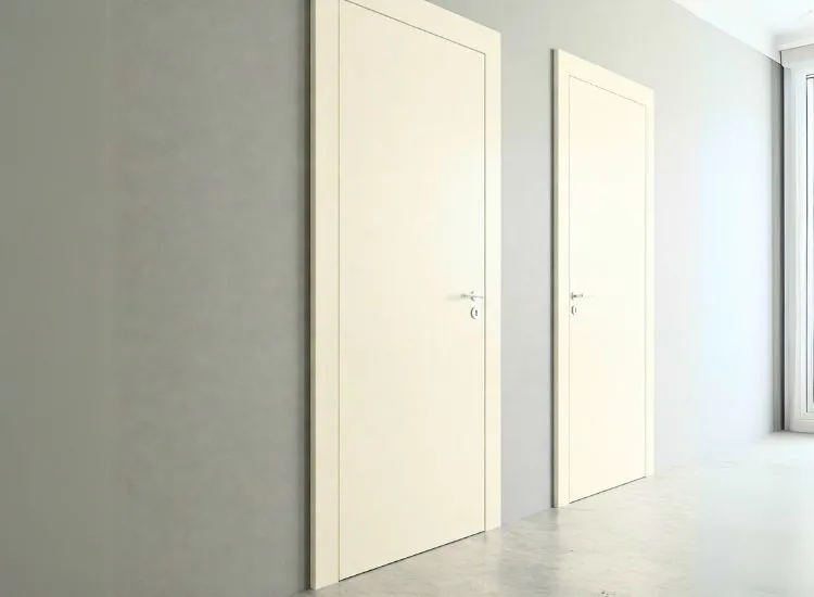 Sleek flush door design offering a smooth, modern finish and versatility for a range of house door types and contemporary interiors.