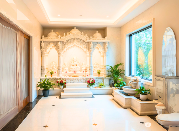 3.Vastu Shastra And Marble In Pooja Rooms