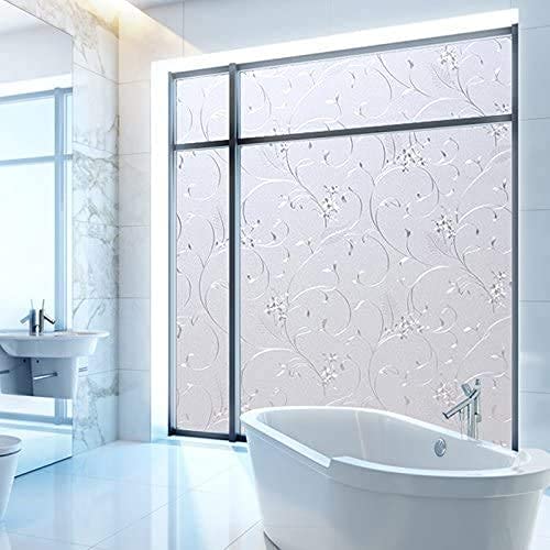 Niviy Static Cling Non-Adhesive Window Film Frosted Glass Film